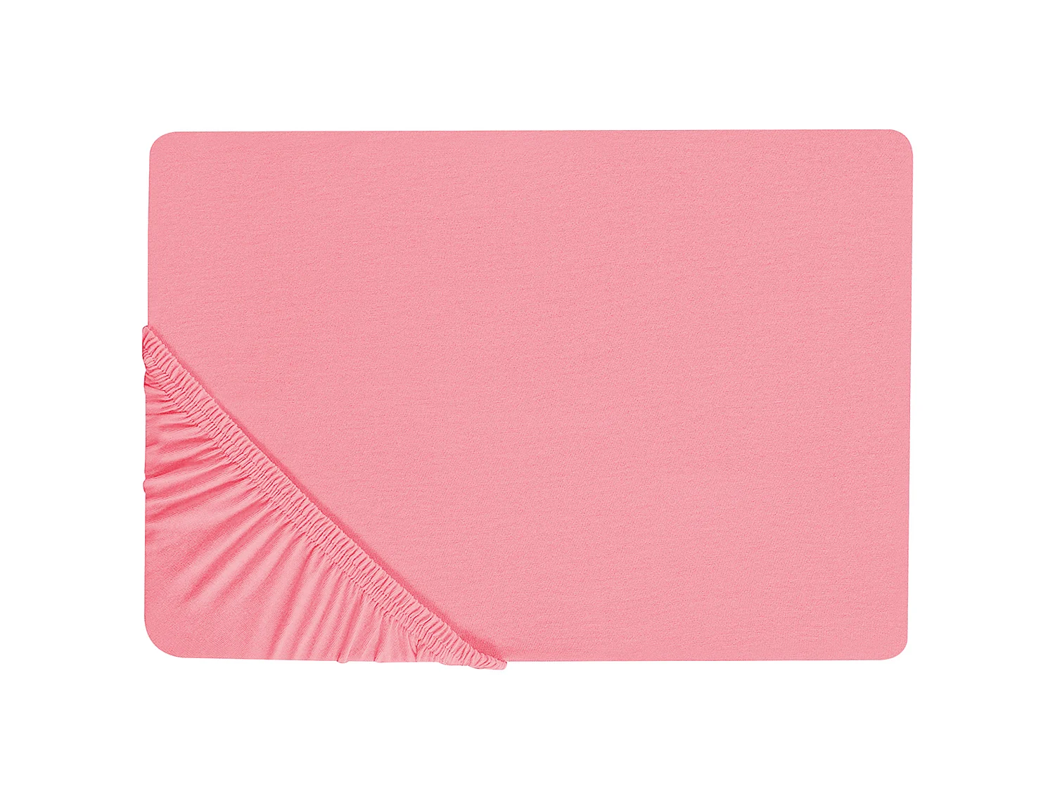 Drap housse JANBU Coton 90 x 200 cm Corail
