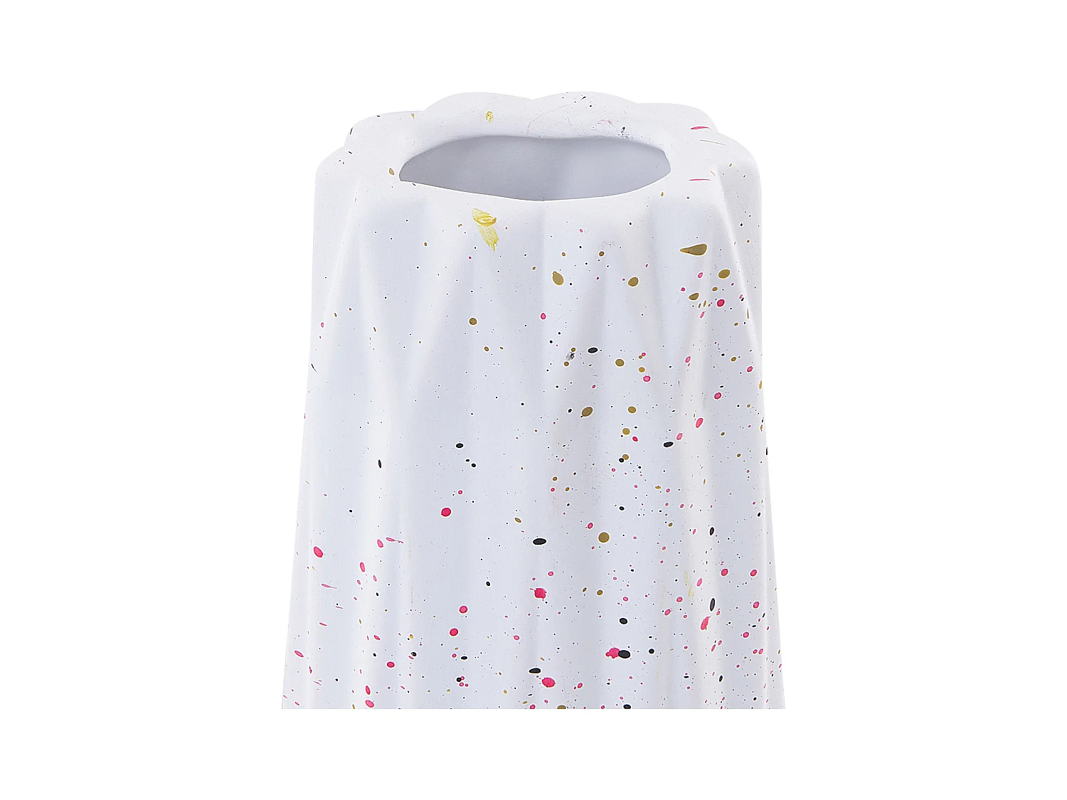 Blumenvase AMALIADA Steinzeug 24 cm Weiss