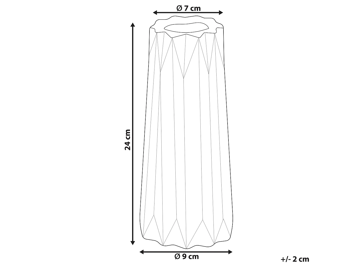 Wazon na kwiaty AMALIADA Kamionka 24 cm Biały
