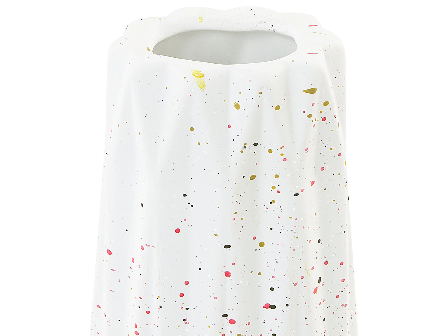 Blumenvase AMALIADA Steinzeug 24 cm Weiss