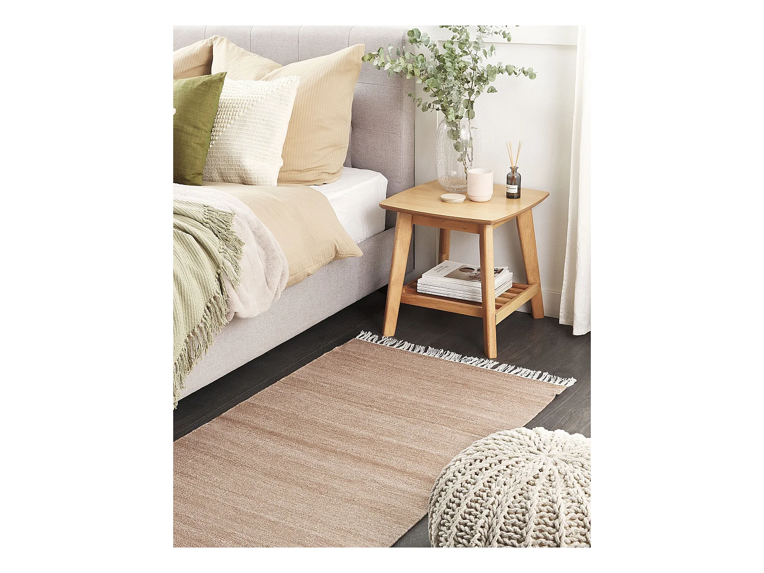 Tapis MALHIA Beige sable 80 x 150 cm