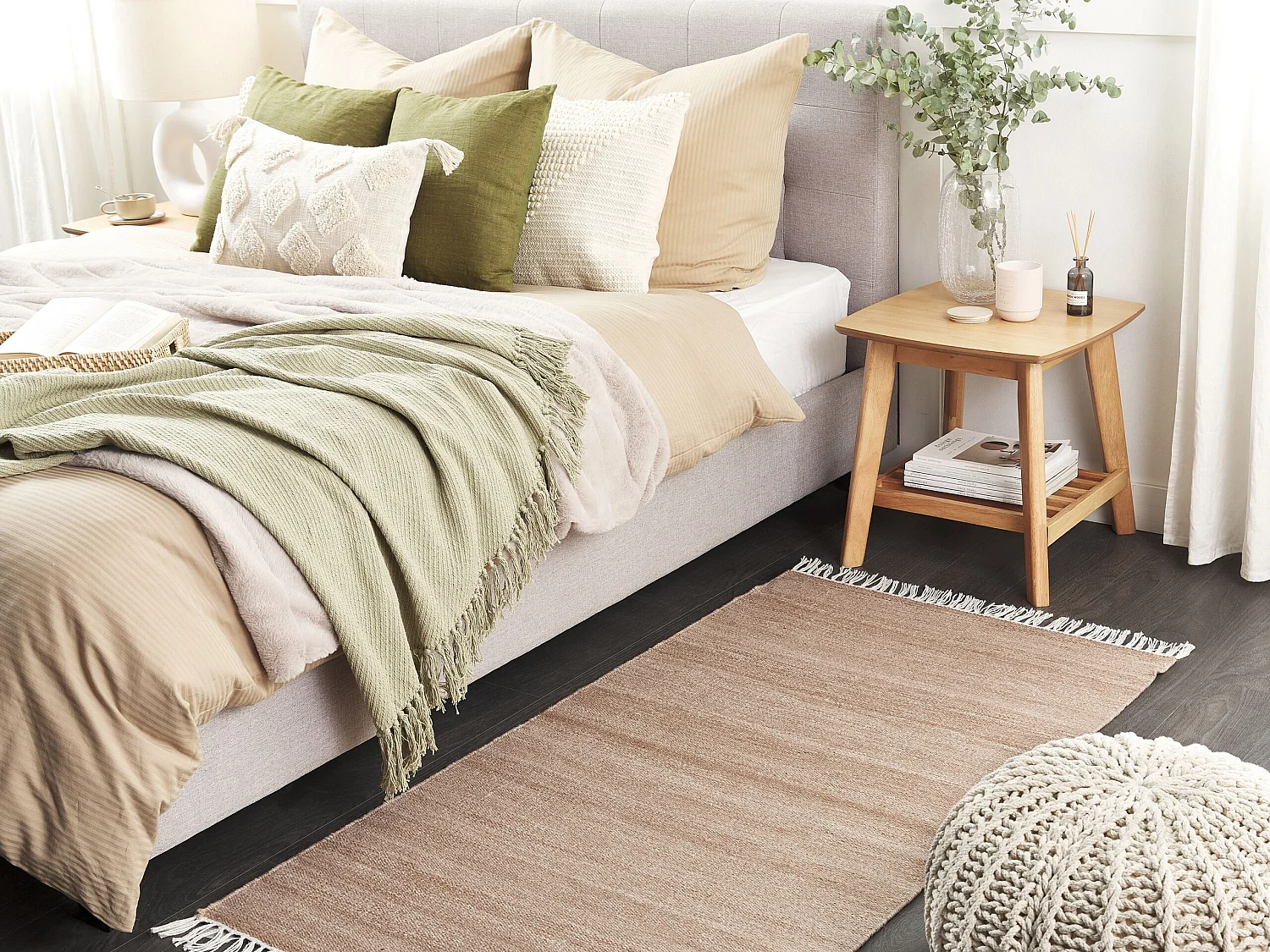 Tapis beige 80 x 150 cm MALHIA