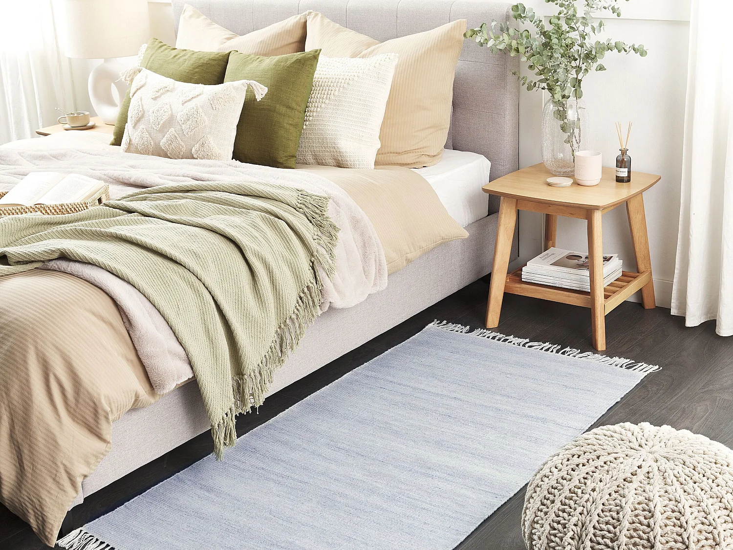 Tapis bleu clair 80 x 150 cm MALHIA