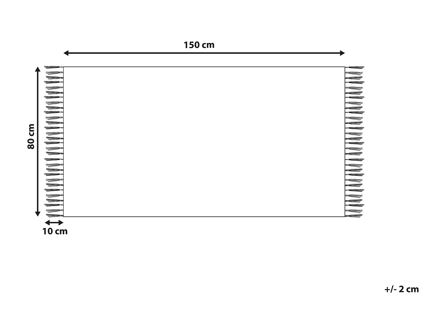 Tappeto azzurro 80 x 150 cm MALHIA
