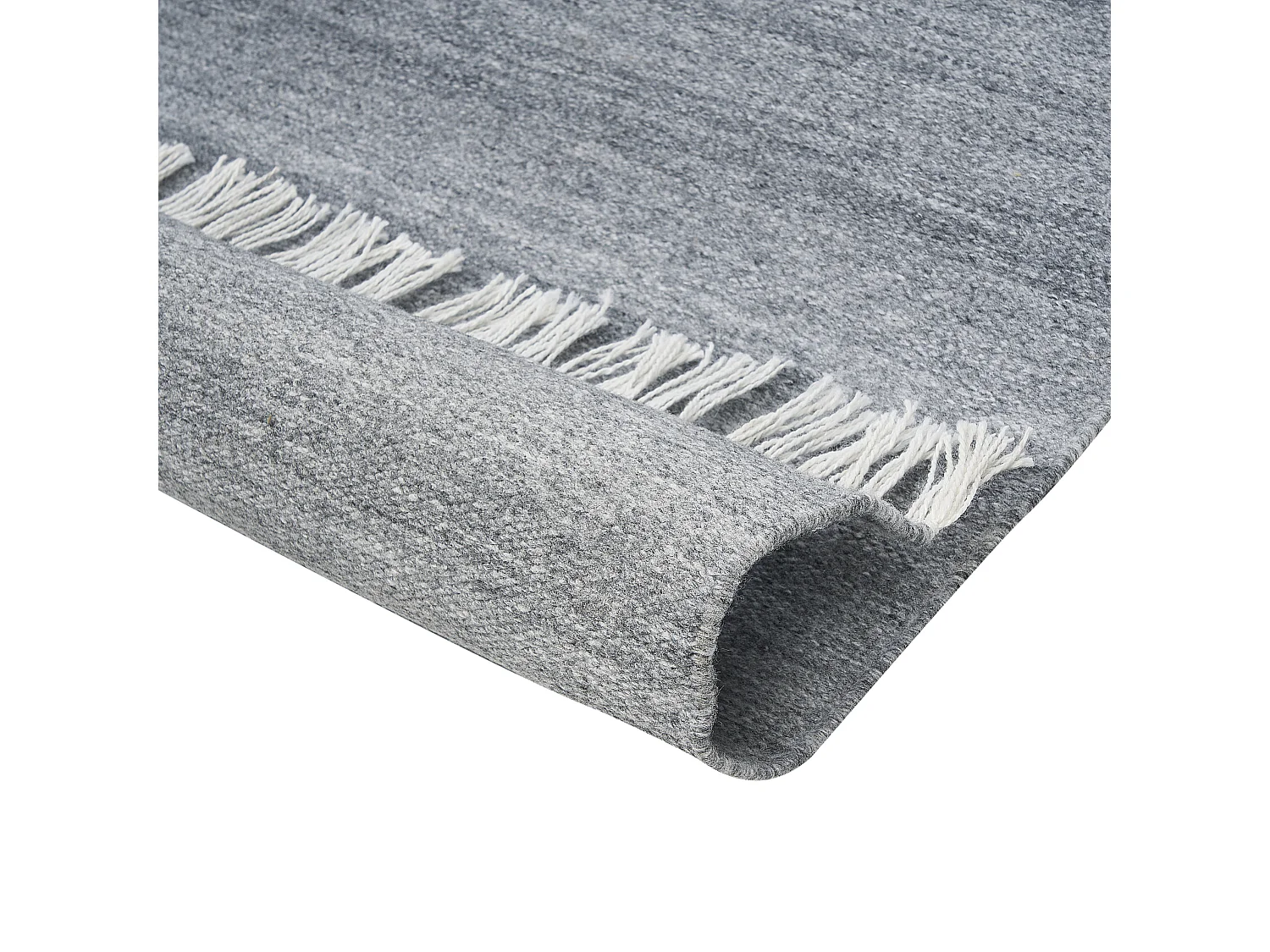 Teppich grau 160 x 230 cm Kurzflor MALHIA