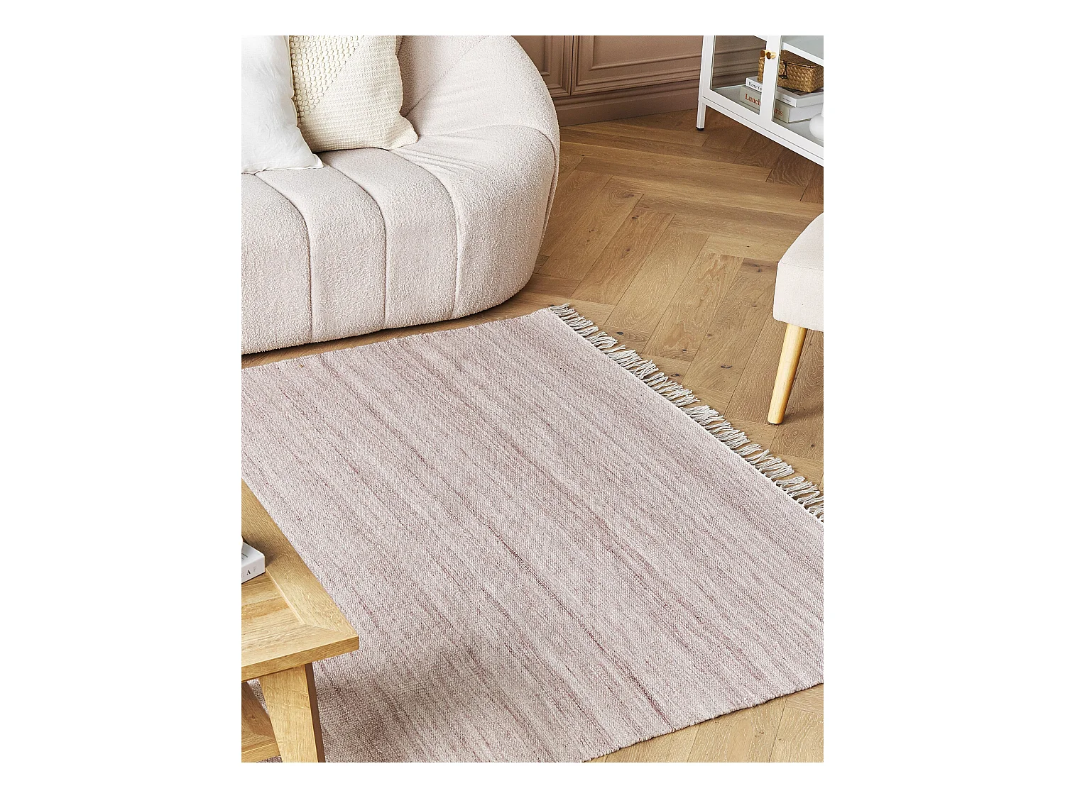 Dywan 160 x 230 cm jasnoczerwony MALHIA