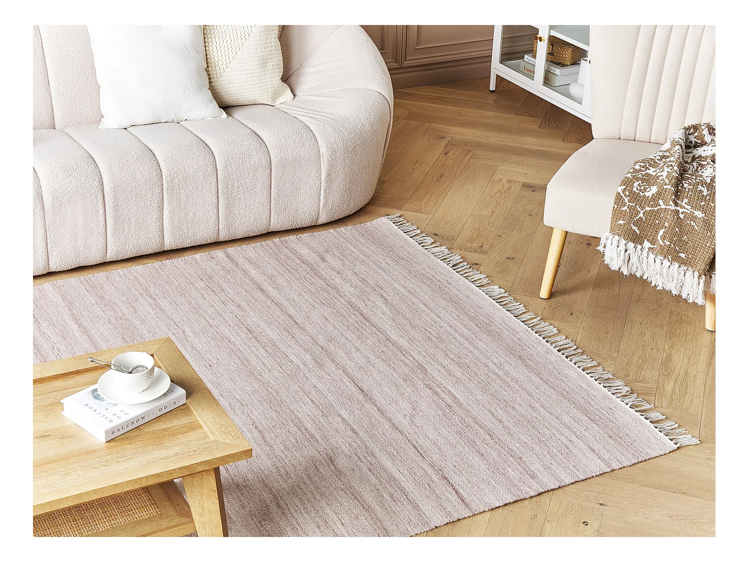 Tapis MALHIA Rouge clair 160 x 230 cm