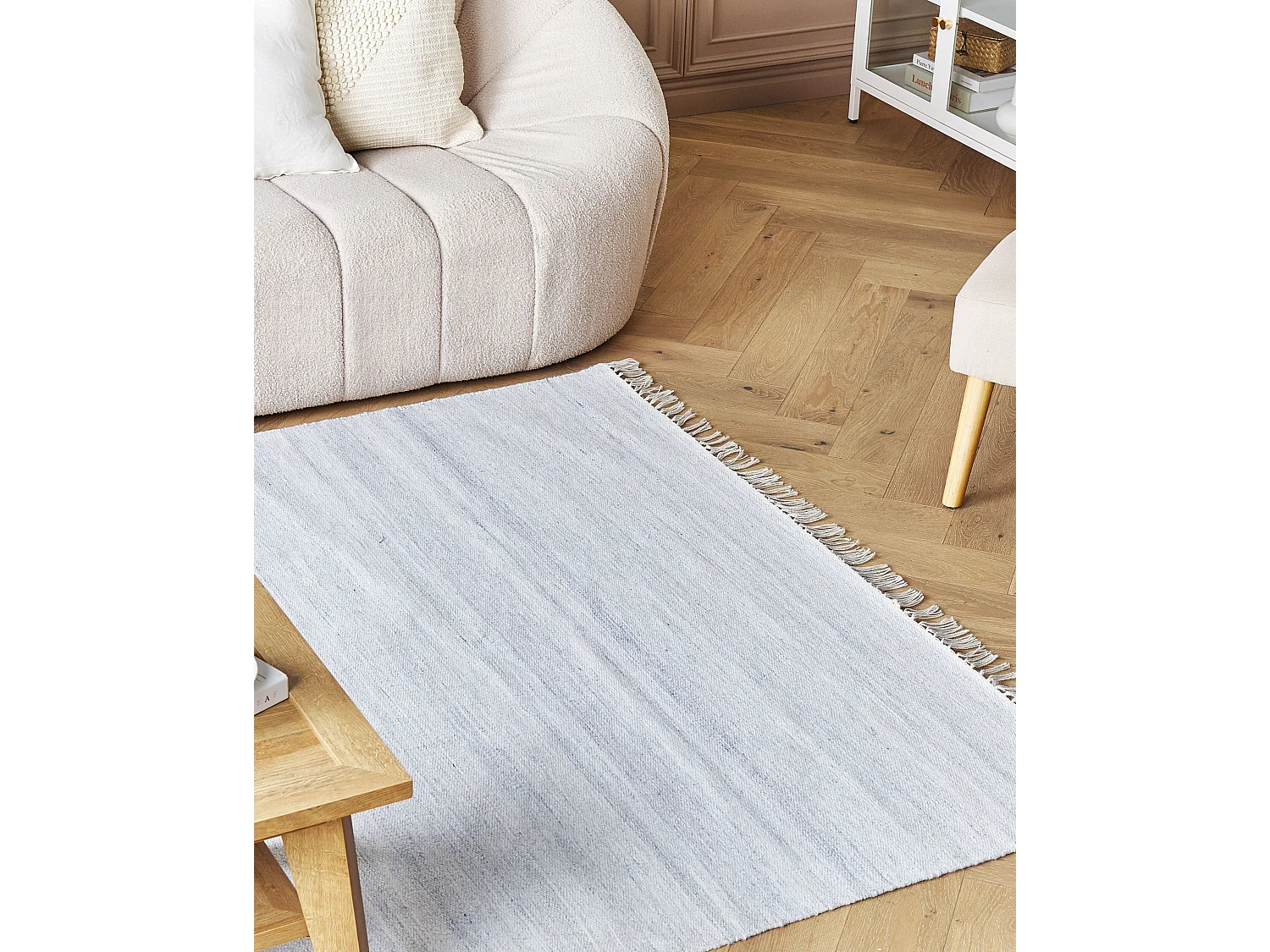 Tapis bleu clair 160 x 230 cm MALHIA