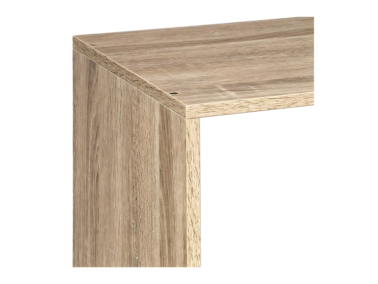 Meuble Étagère rectangulaire effet chêne naturel  H  34.5 cm - à poser ou mural