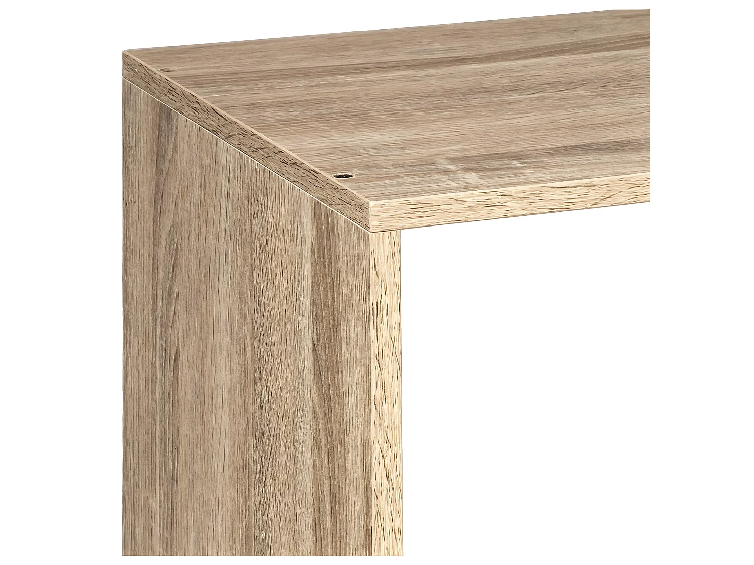 Meuble Étagère rectangulaire effet chêne naturel  H  34.5 cm - à poser ou mural