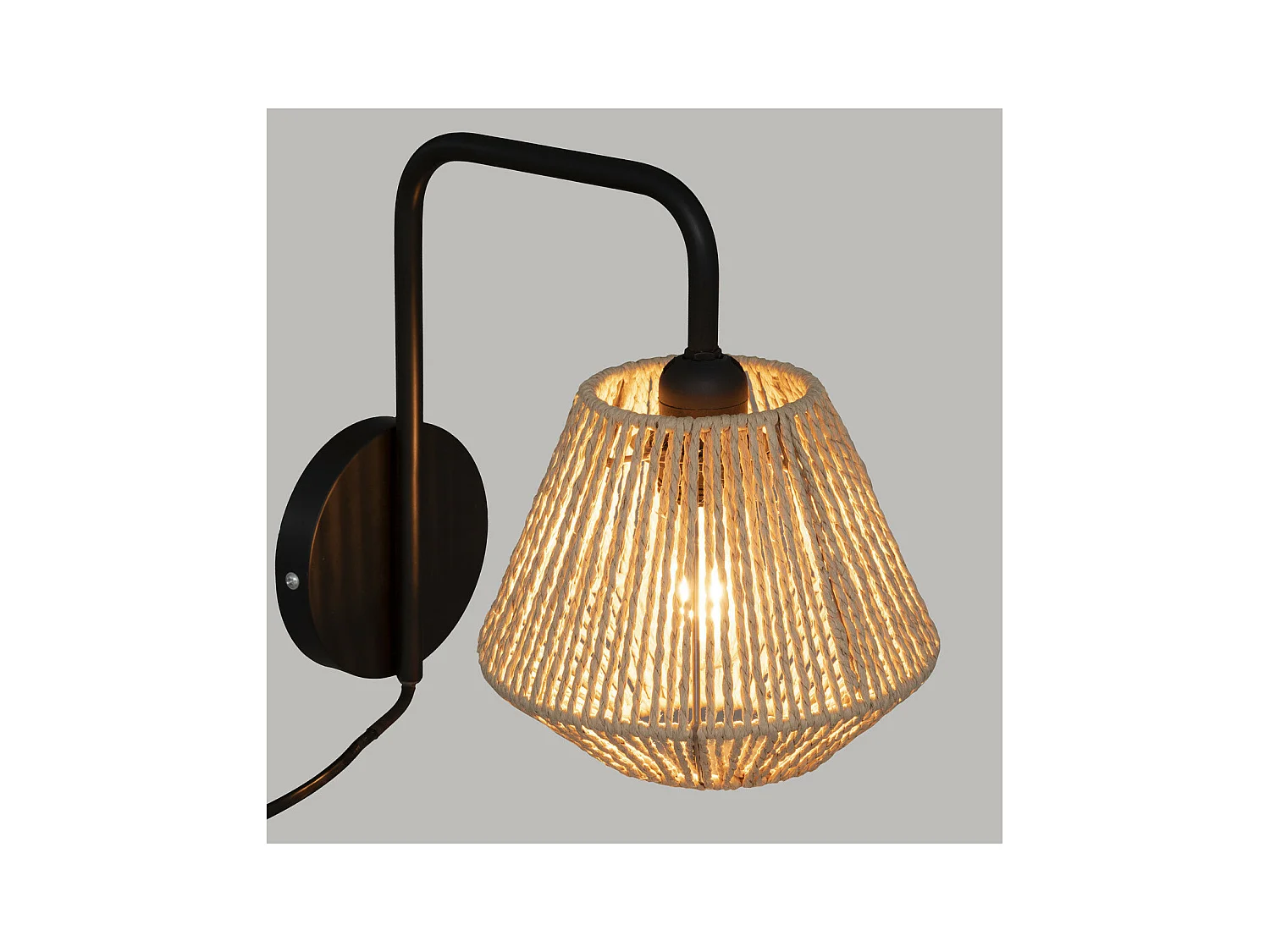 Wandlampe aus Seilen Ø 18 cm