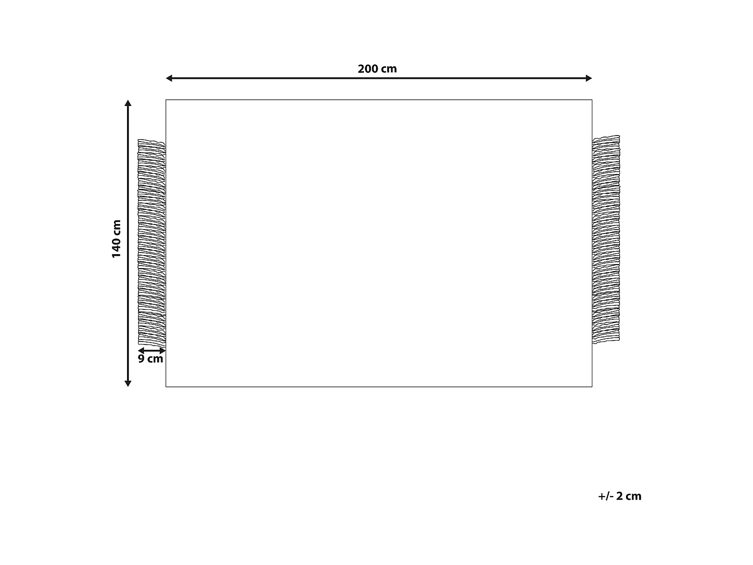 Vloerkleed wol grijs/off-white 140 x 200 cm TATLISU