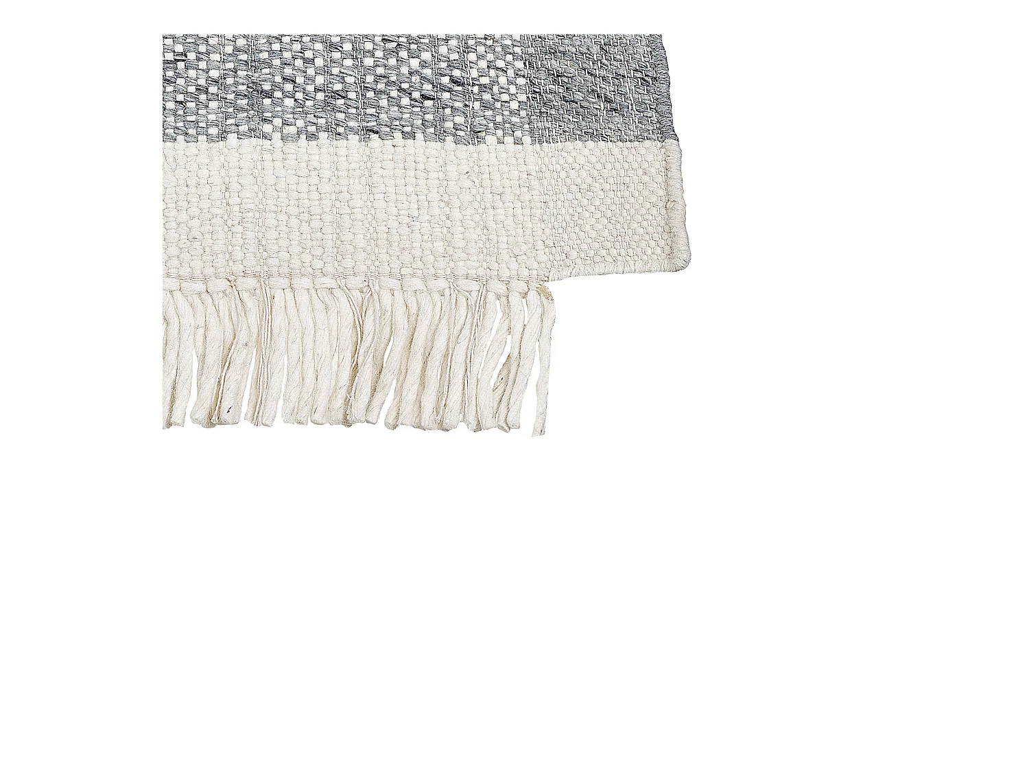 Vloerkleed wol grijs/off-white 140 x 200 cm TATLISU