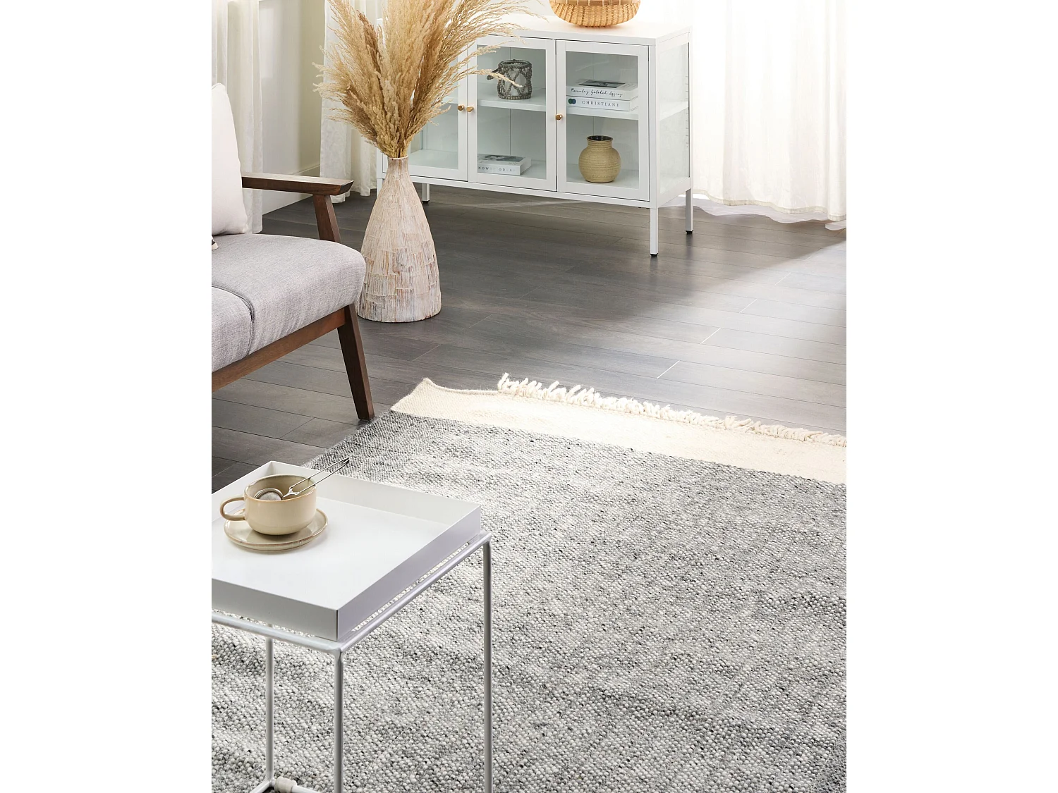 Tapis TATLISU Gris 140 x 200 cm Laine