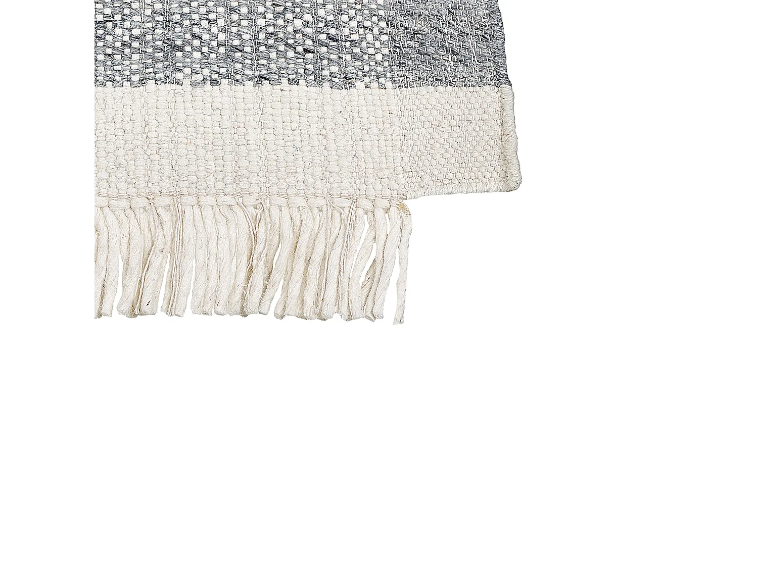 Alfombra de lana gris/blanco crema 140 x 200 cm TATLISU