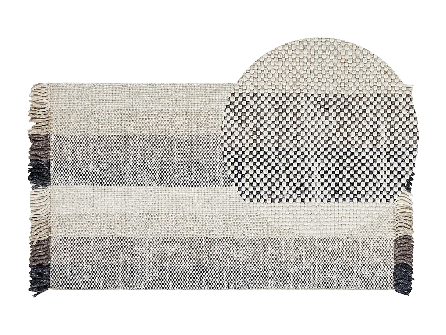 Tapis EMIRLER Blanc 80 x 150 cm Laine