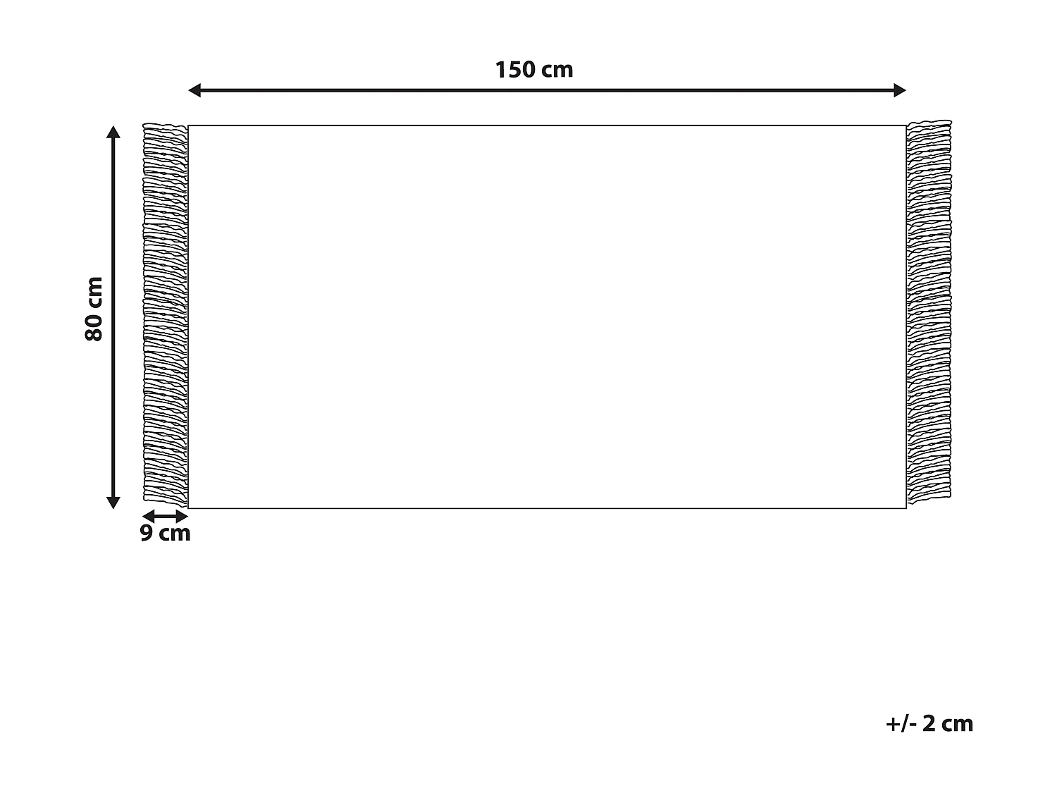 Tapis EMIRLER Blanc 80 x 150 cm Laine