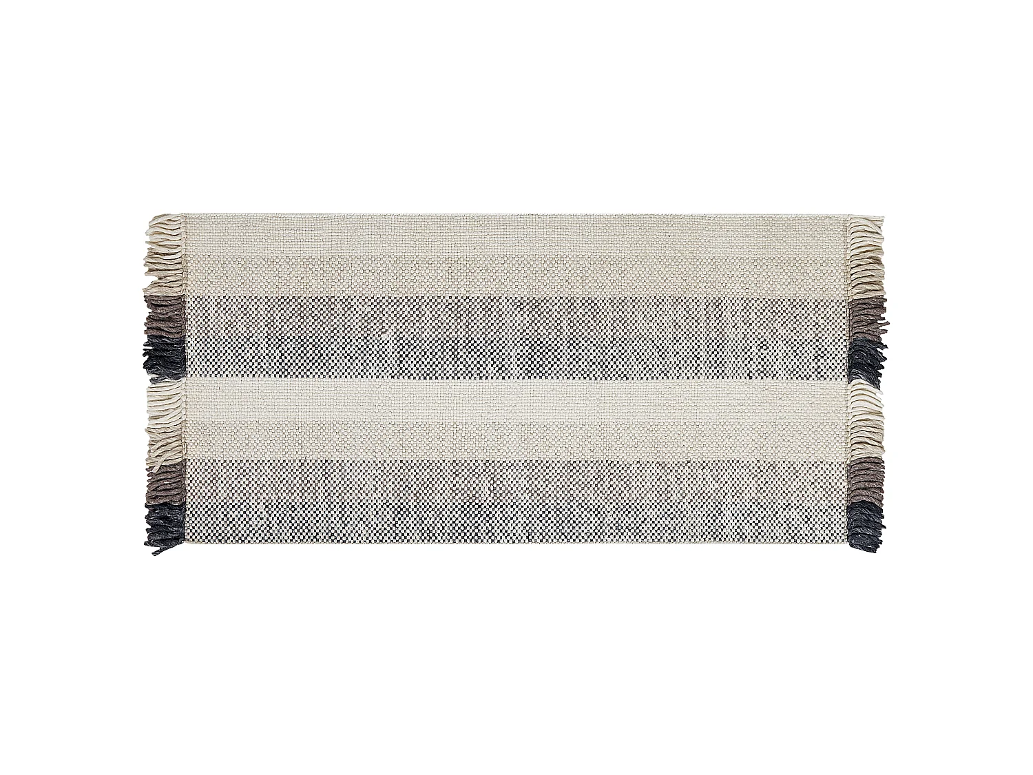 Tapis en laine blanc cassé 80 x 150 cm EMIRLER