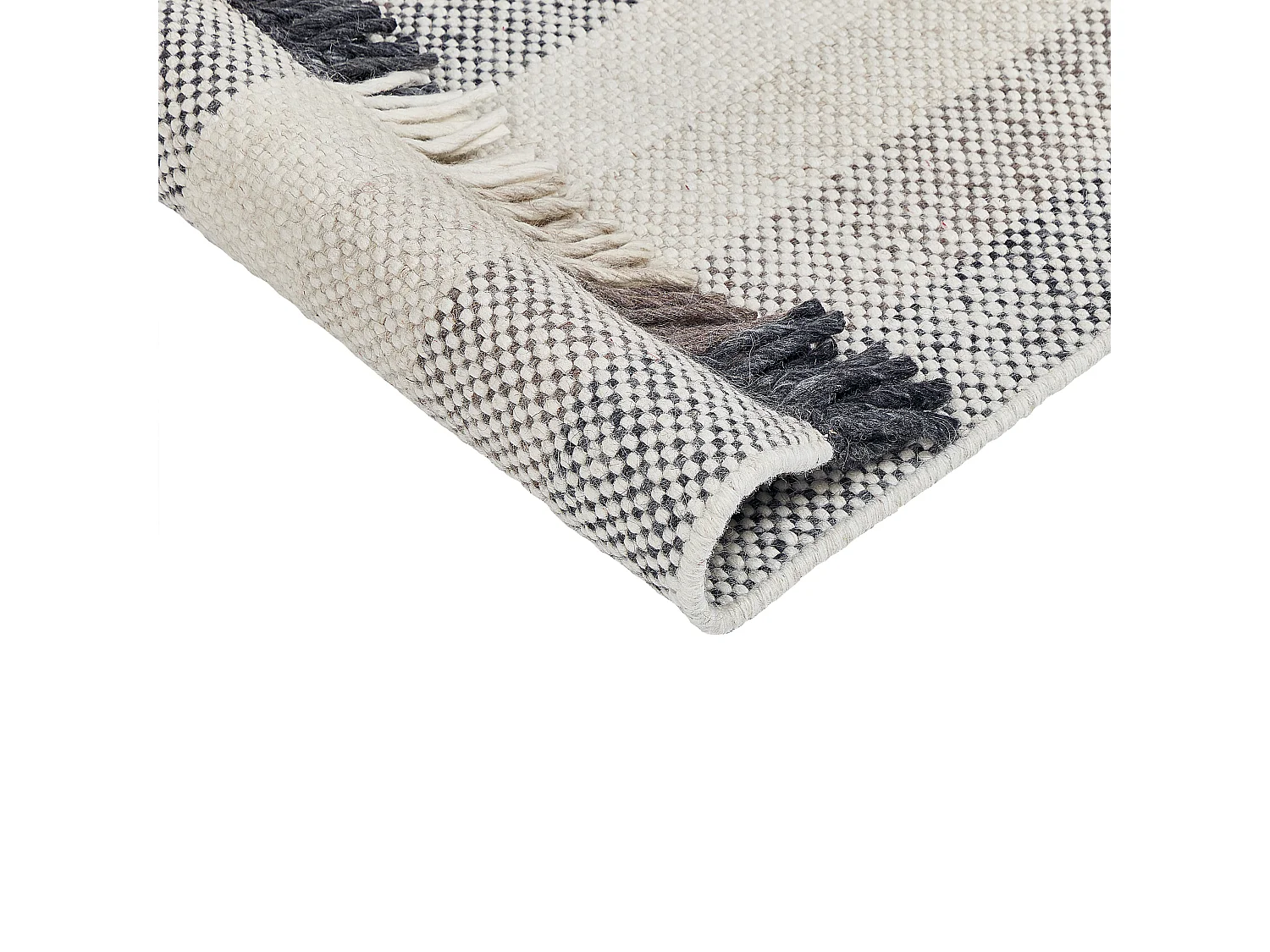 Matta EMIRLER Vit 80 x 150 cm Ull