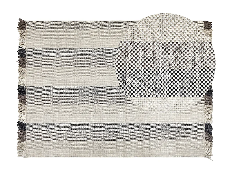 Tapis EMIRLER Blanc 160 x 230 cm Laine