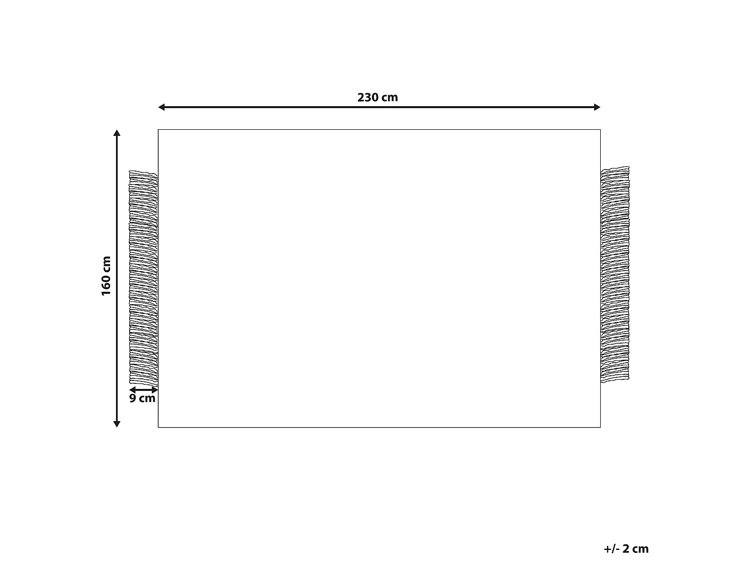 Tapis en laine gris et blanc cassé 160 x 230 cm TATLISU