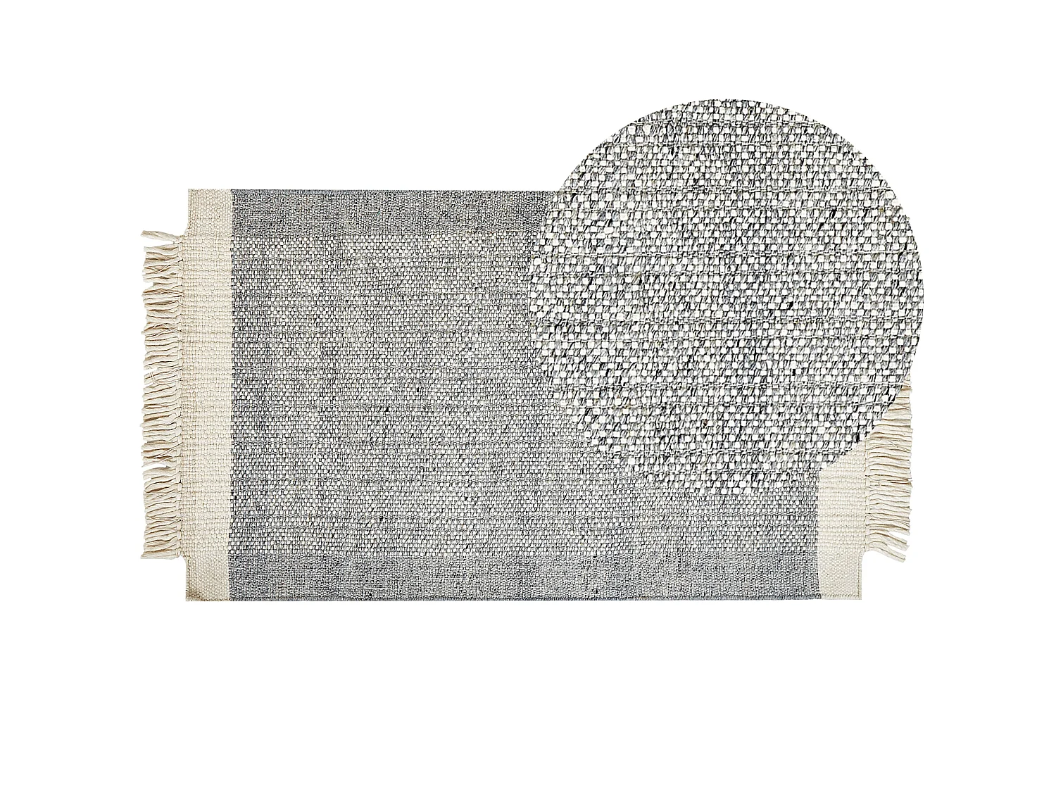 Rug TATLISU Grey 80 x 150 cm Wool