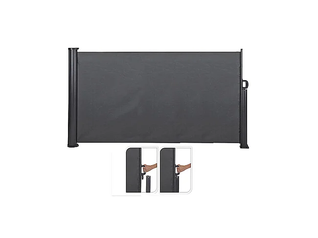 Store latéral alu de balcon brise-vue protection vie privée anthracite ECD Germany