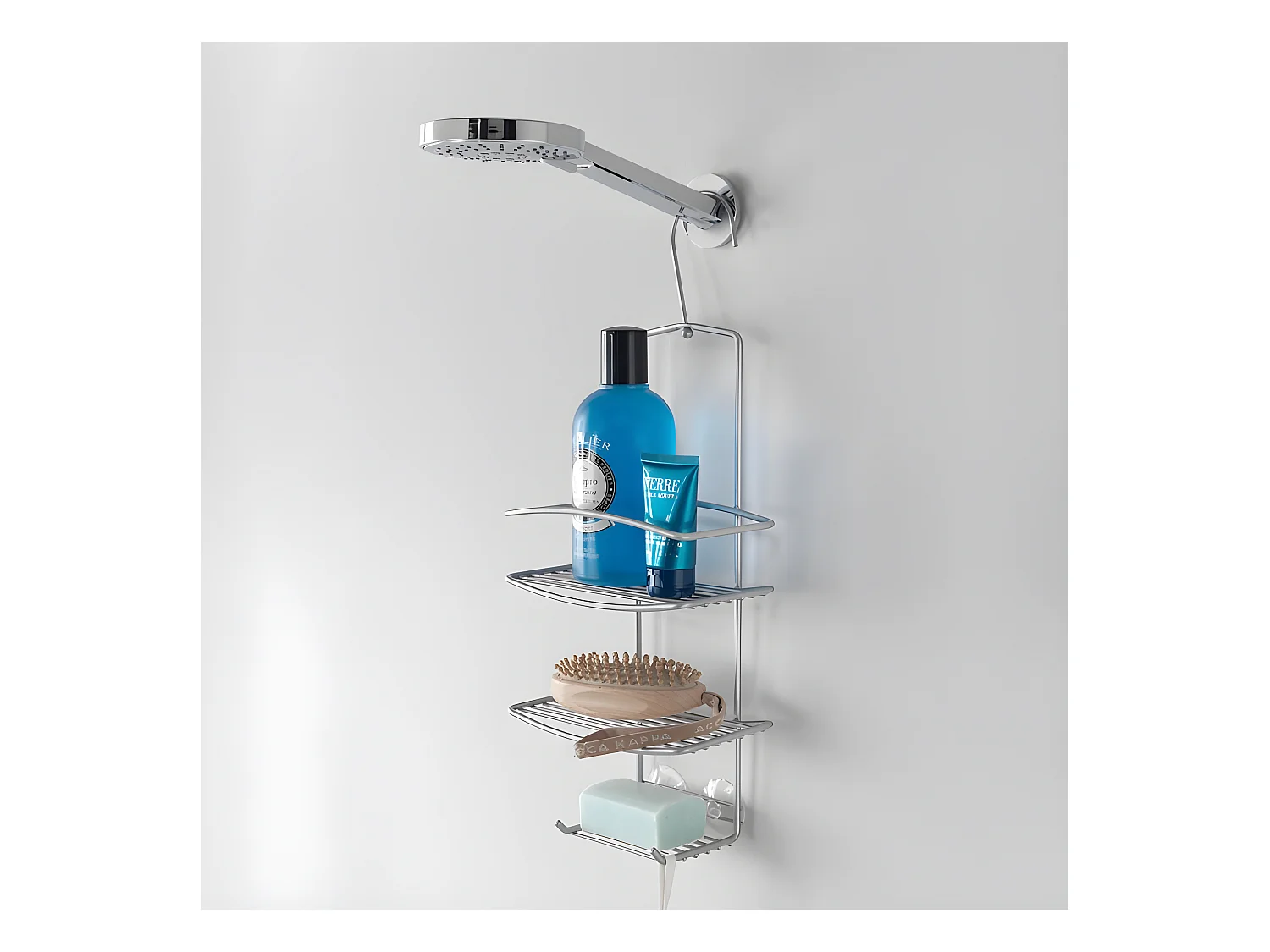 Wandzeephouder Onda Metaltex Zilver Polytherm®