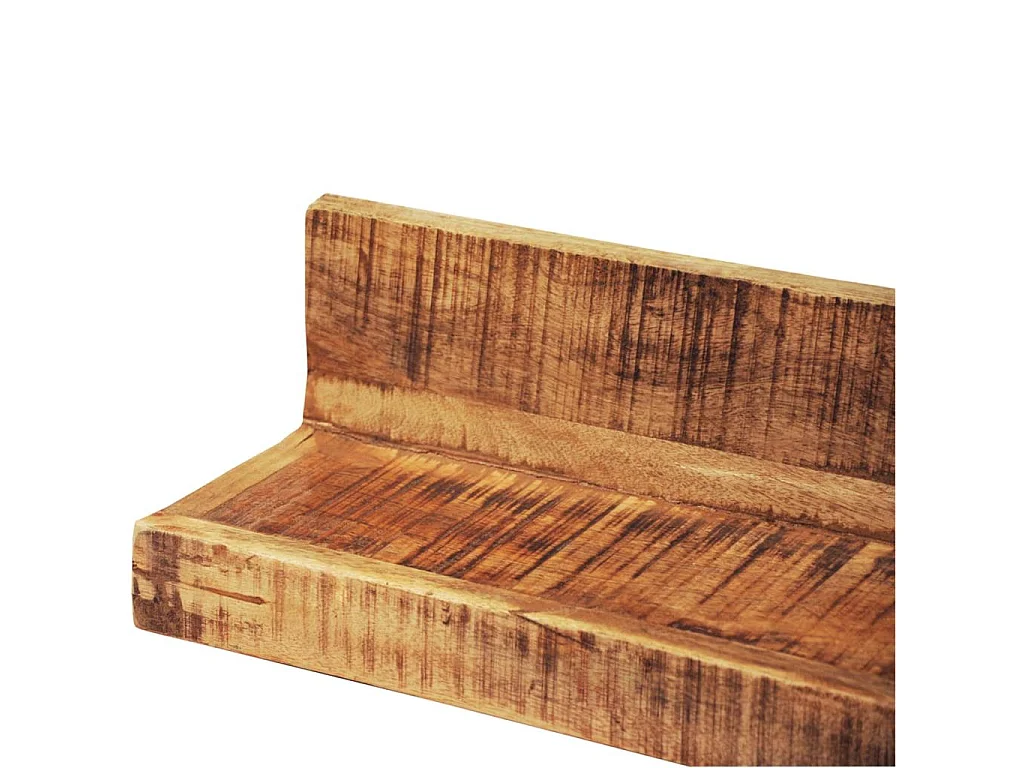 Mueble de diseño juego de 2 estanterías de pared de madera maciza 2702085/2