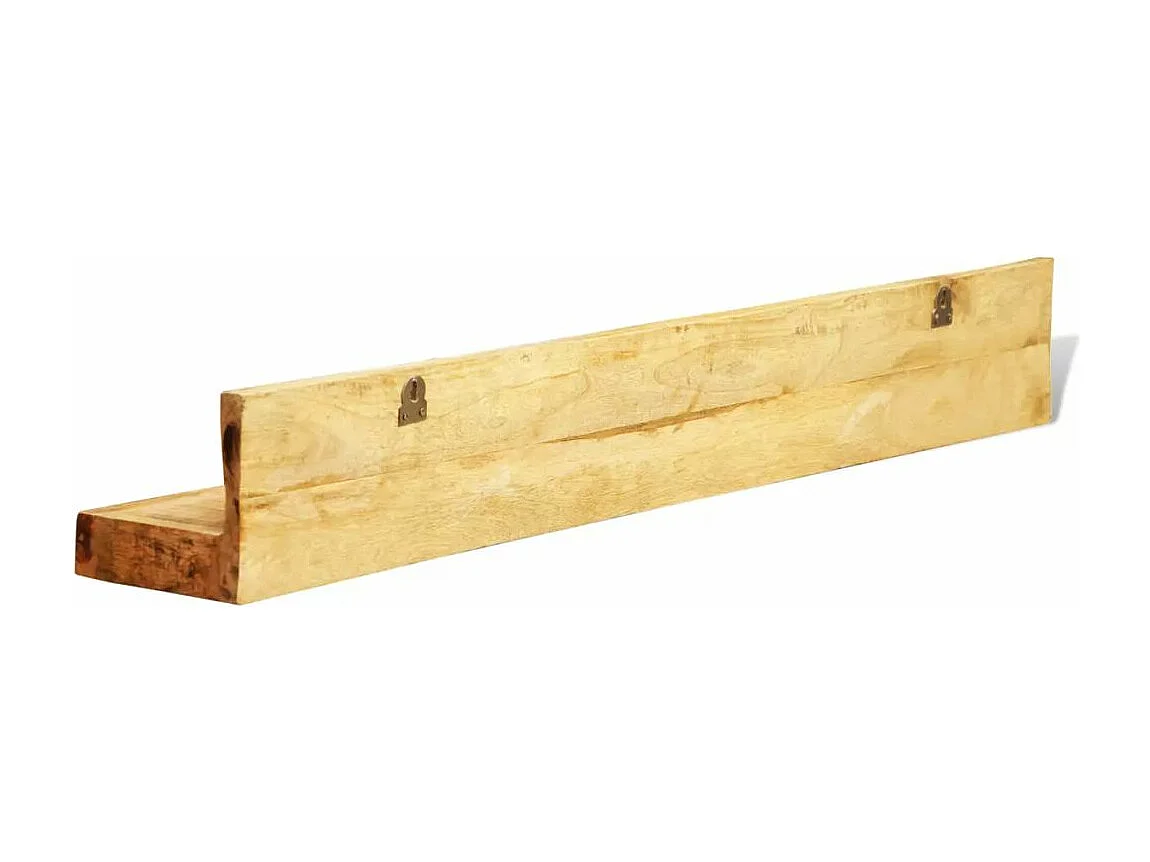 Mueble de diseño juego de 2 estanterías de pared de madera maciza 2702085/2