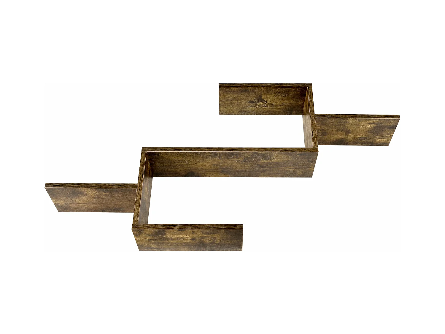 Mensola a muro design mobili piani portaoggetti 104 cm effetto legno scuro 03_0005207