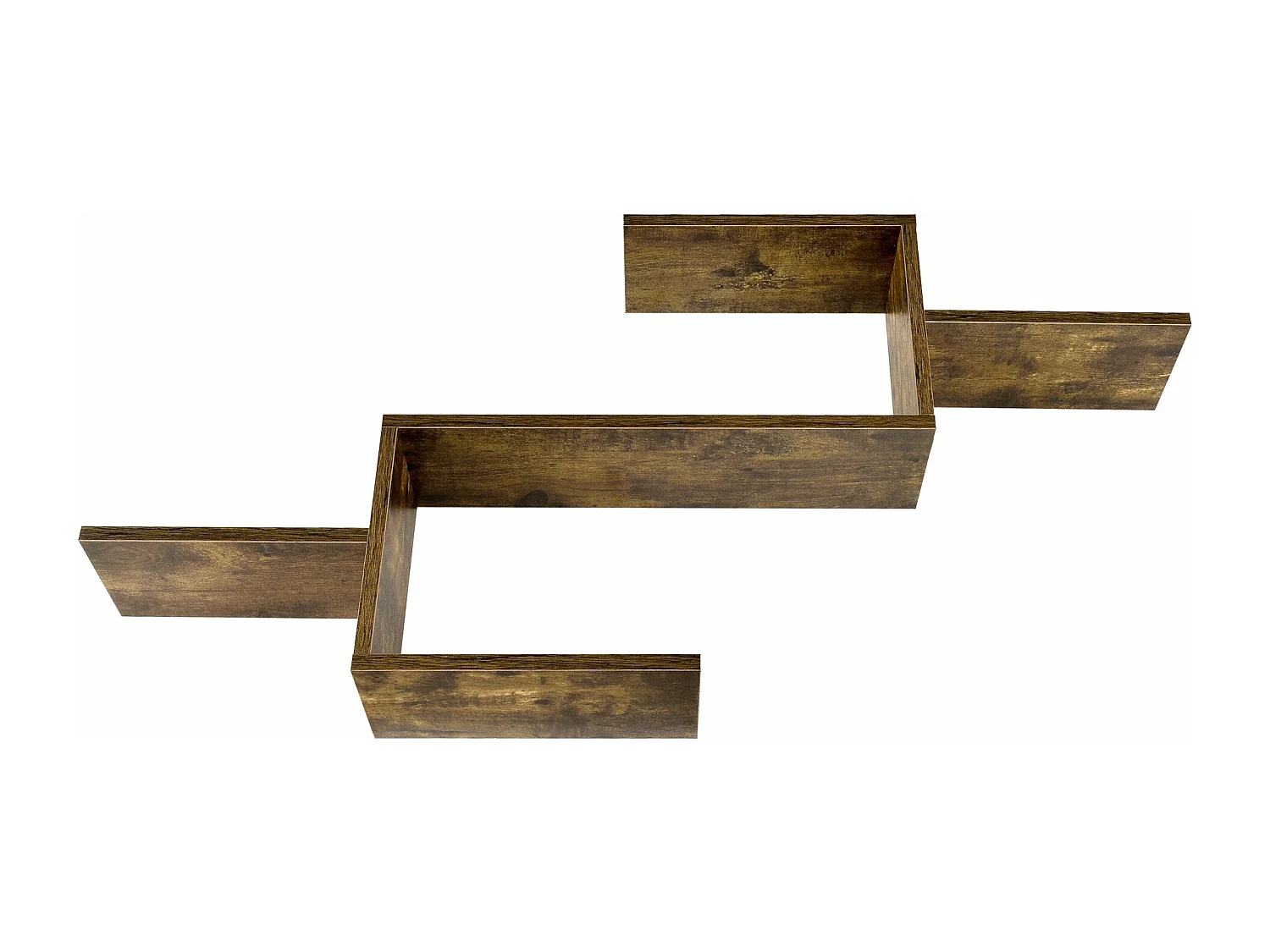 Étagère murale meuble design bois marron 104 x 14.5 x 49.5 cm 03_0005207