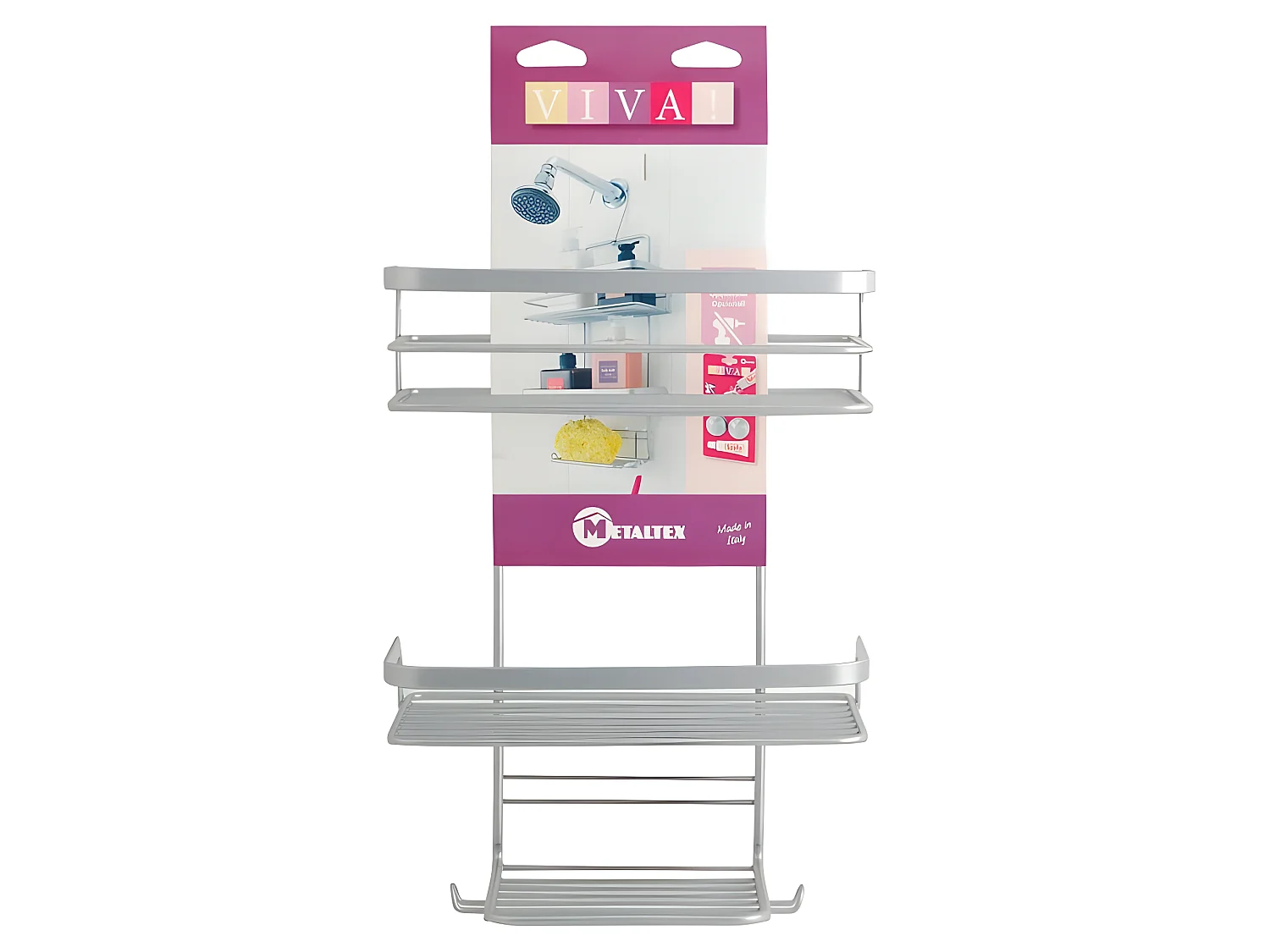 Duschseifenhalter Serie VIVA Metaltex Polytherm® Silber