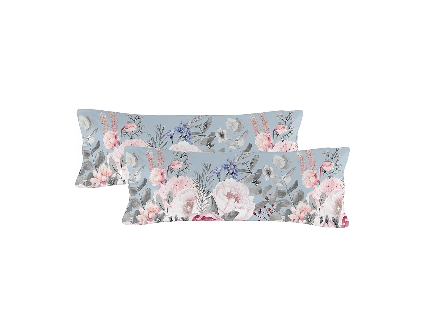 Funda de almohada 45x110 cm (x2) Soft bouquet