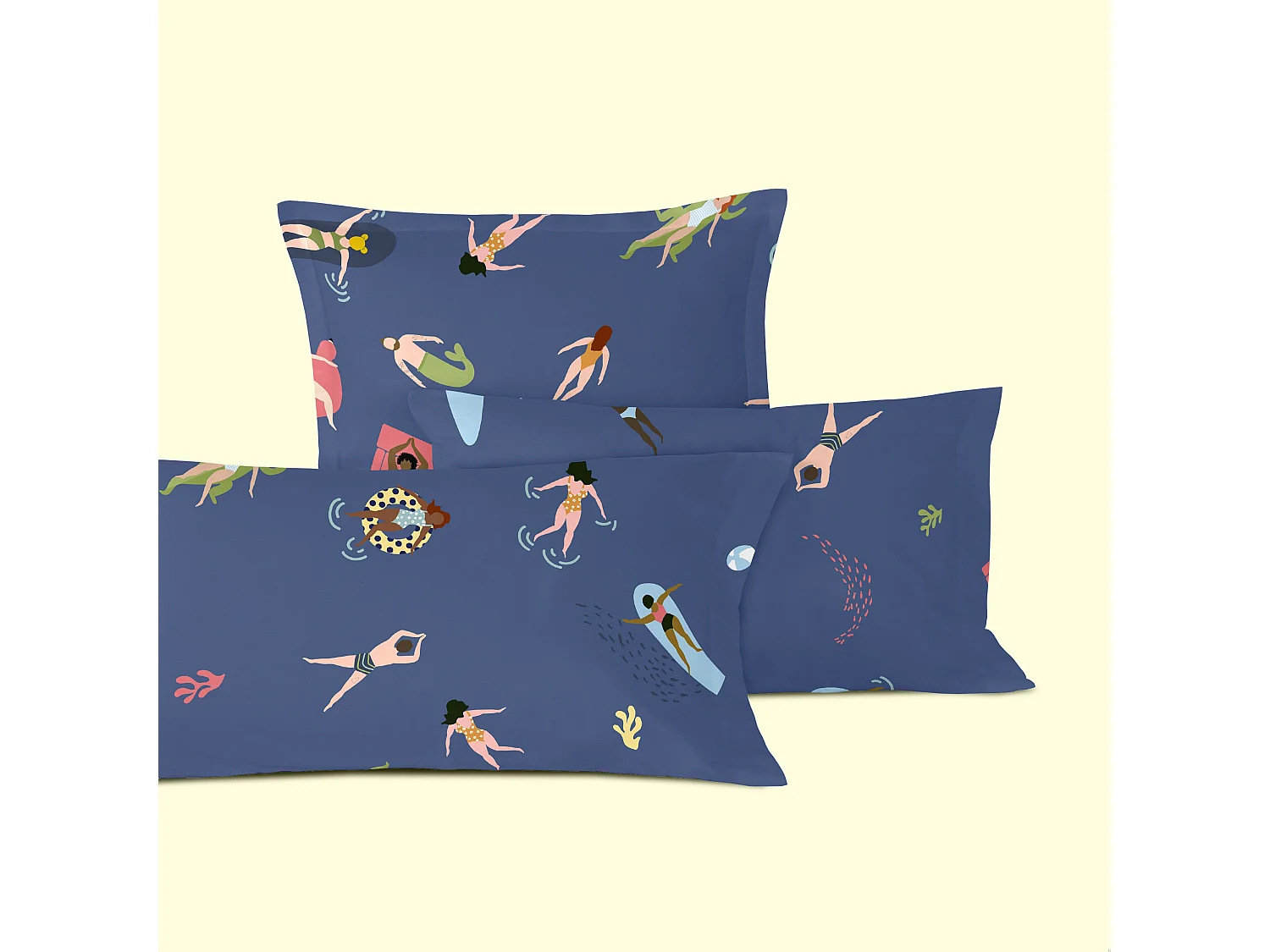 Taie d'oreiller 50x75 cm (x2) Sea party