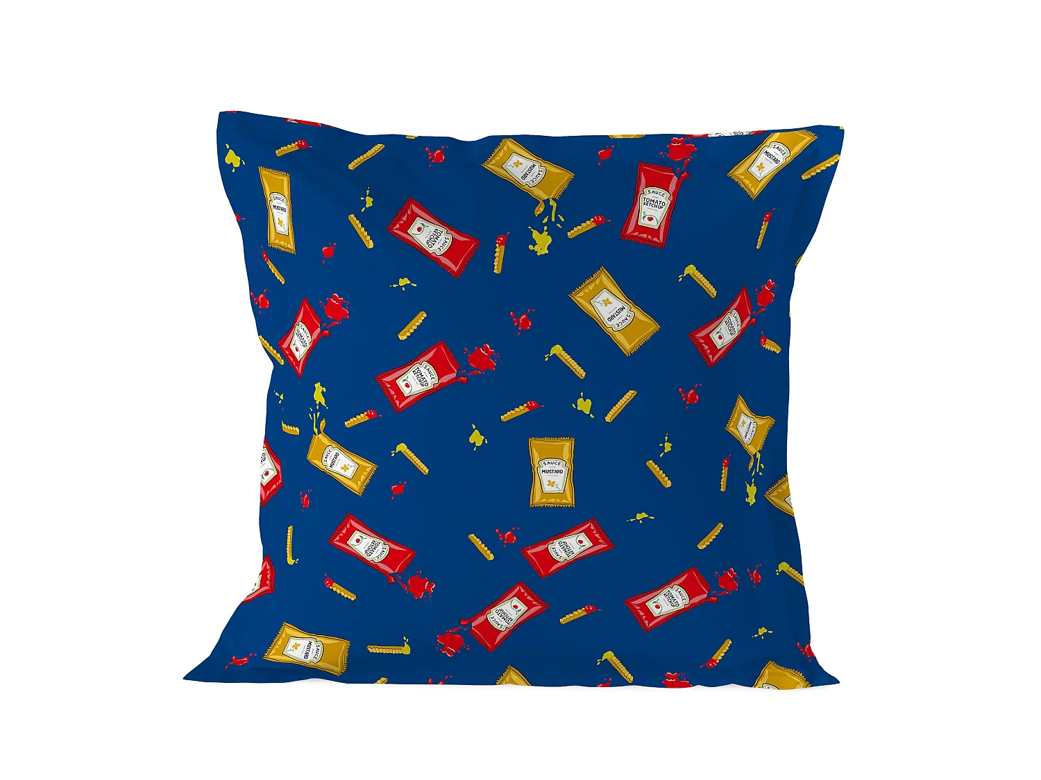 Taie d'oreiller 60x60 cm Hotdog