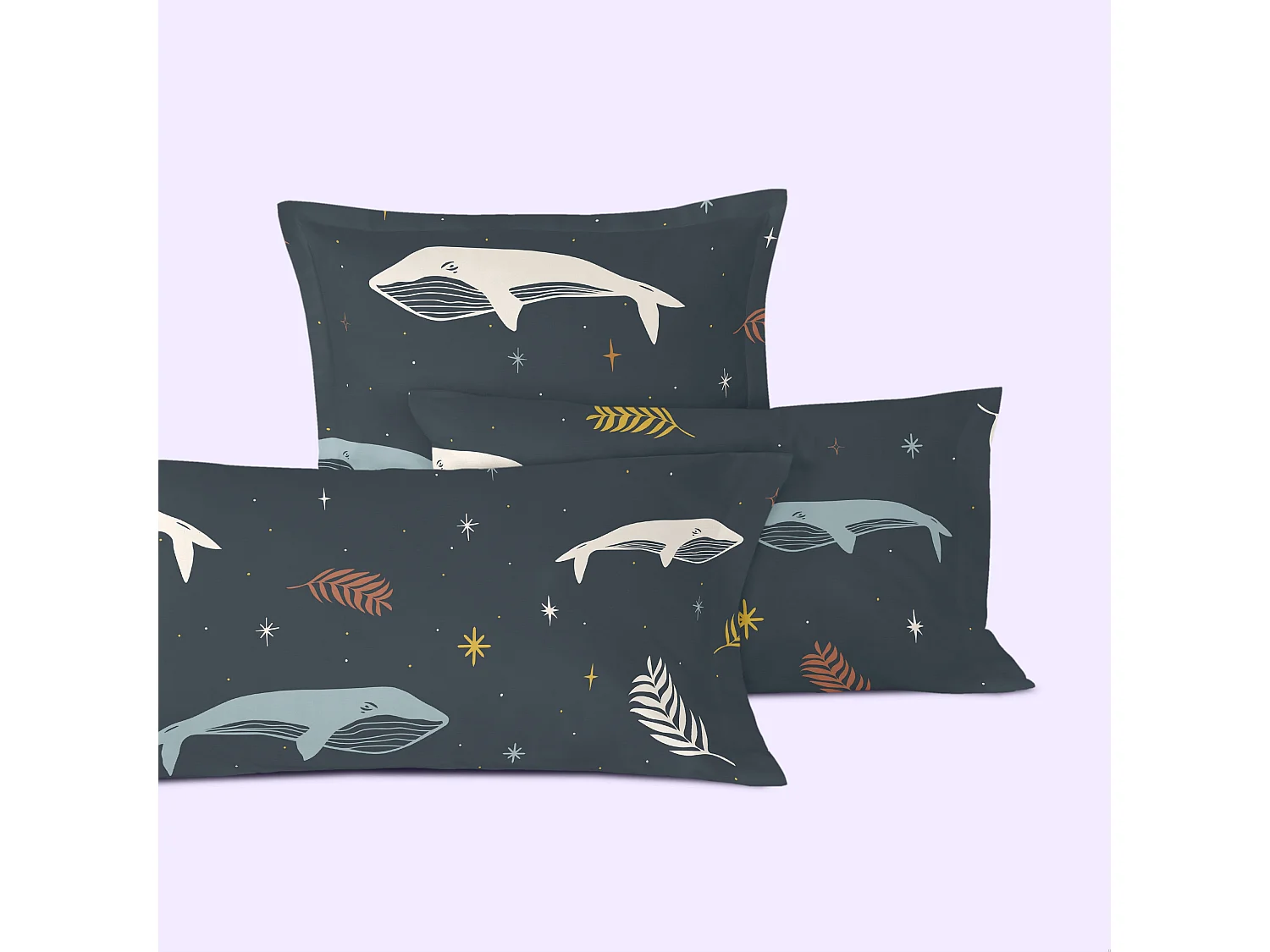 Taie d'oreiller 45x110 cm (x2) Oniric