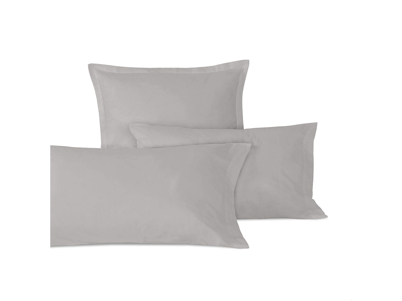Funda De Almohada 100% Algodón Gris 45x110 Cm CASUAL