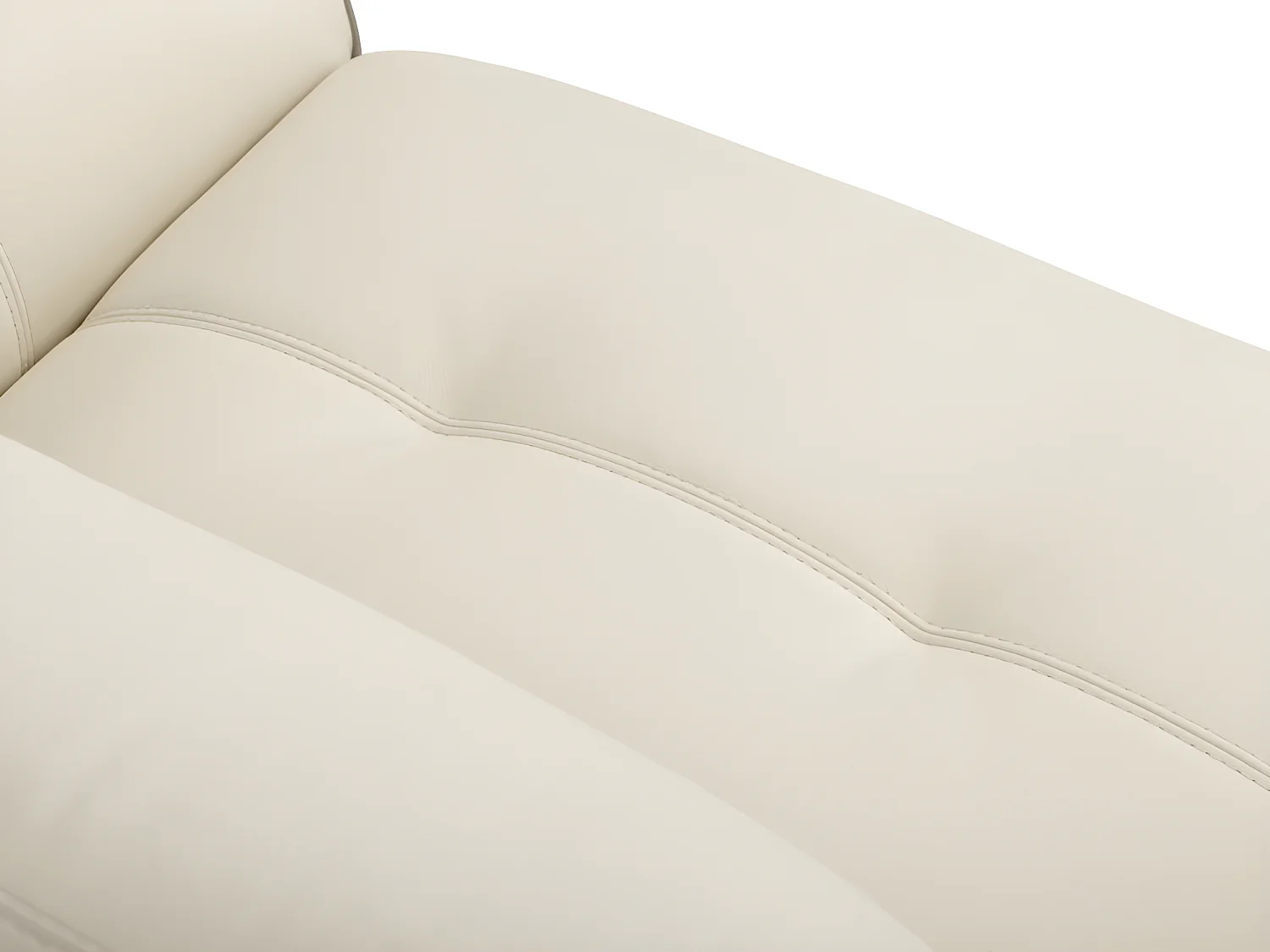 Canapés 3 places et 2 places en cuir THIBAULT - Ivoire