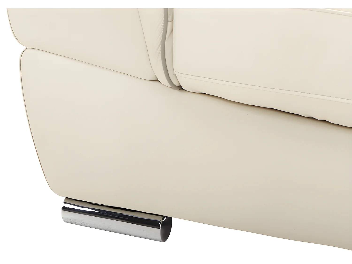 3-seters sofa og lenestol i THIBAULT-skinn - Elfenben