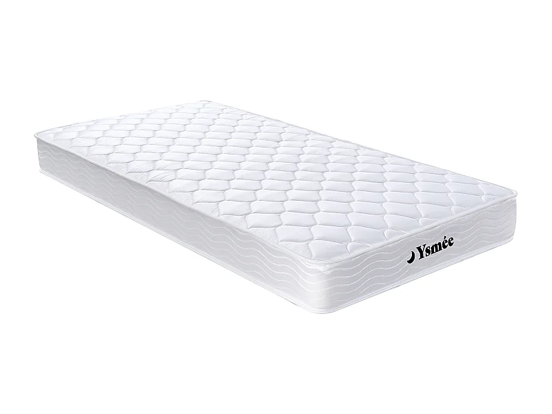 Matelas 90 x 200 cm ressorts et mémoire de forme ép.15cm - WOLKENLOS de YSMÉE
