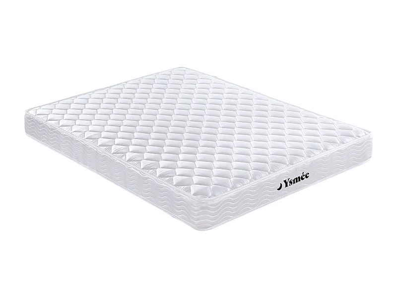Matelas 140 x 200 cm ressorts et mémoire de forme ép.15cm - WOLKENLOS de YSMÉE
