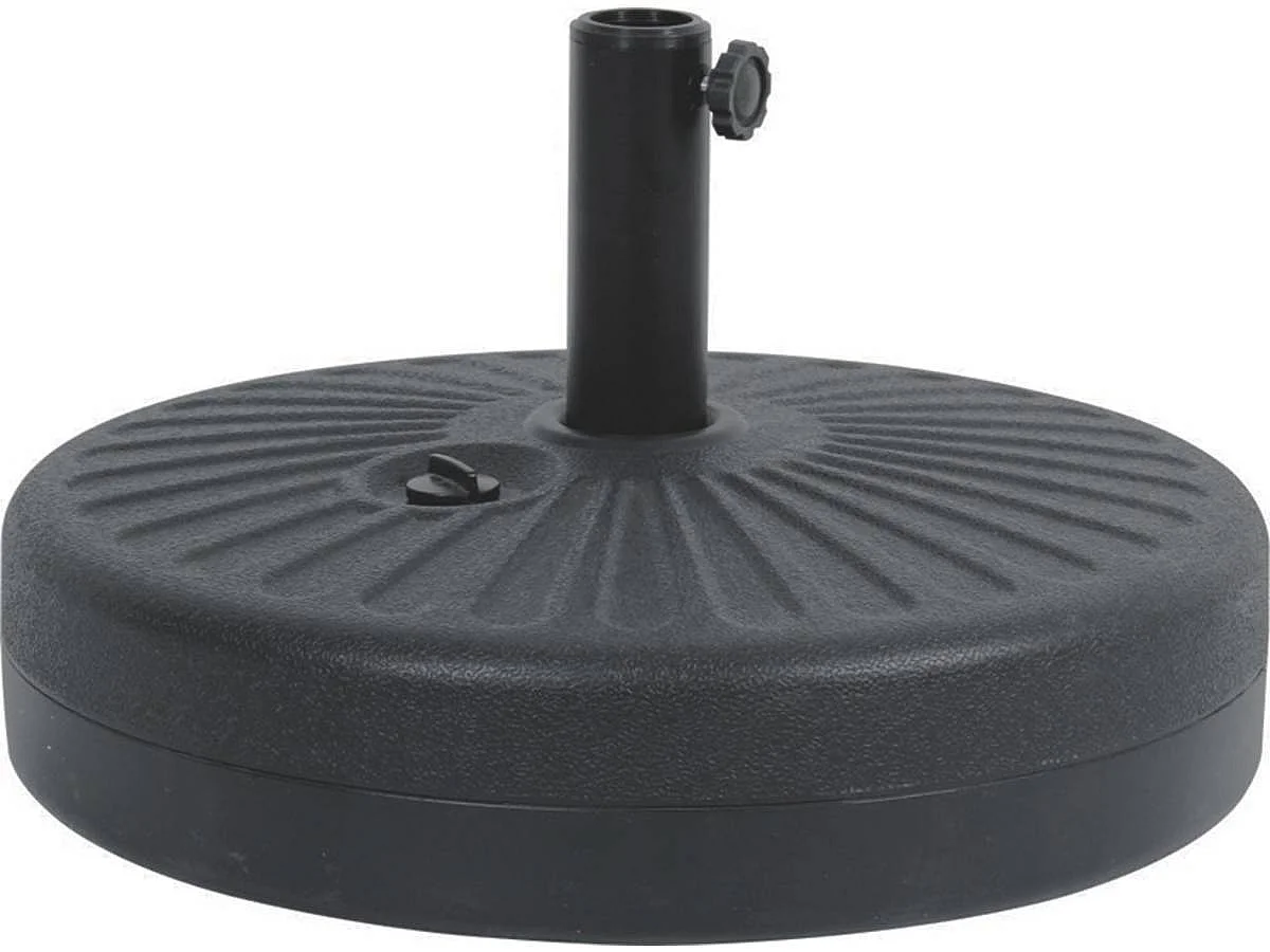 Sonnenschirm aus Alu "Sol" - Rund - Ø 3m - Blau - Mit beschwerbarem Fuß