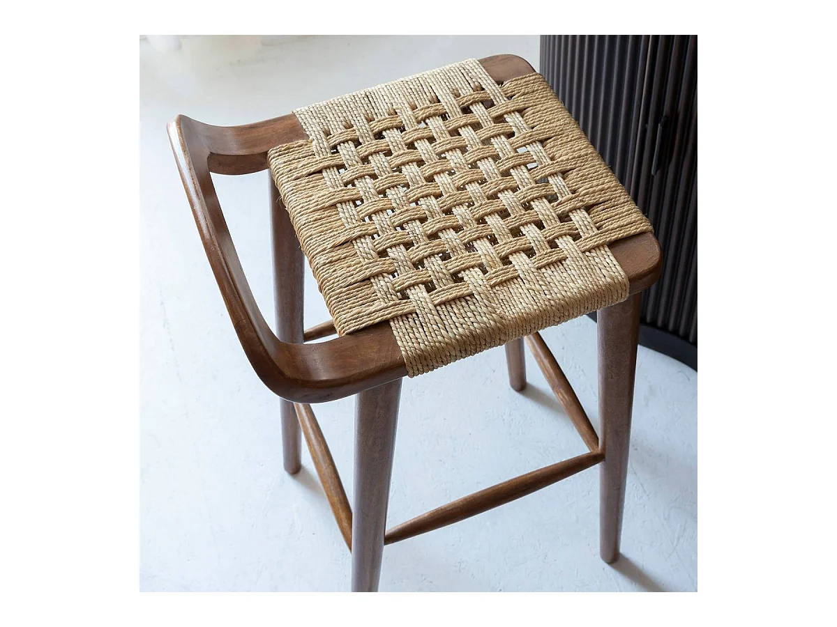 Chaise de bar en bois de manguier Suzanna