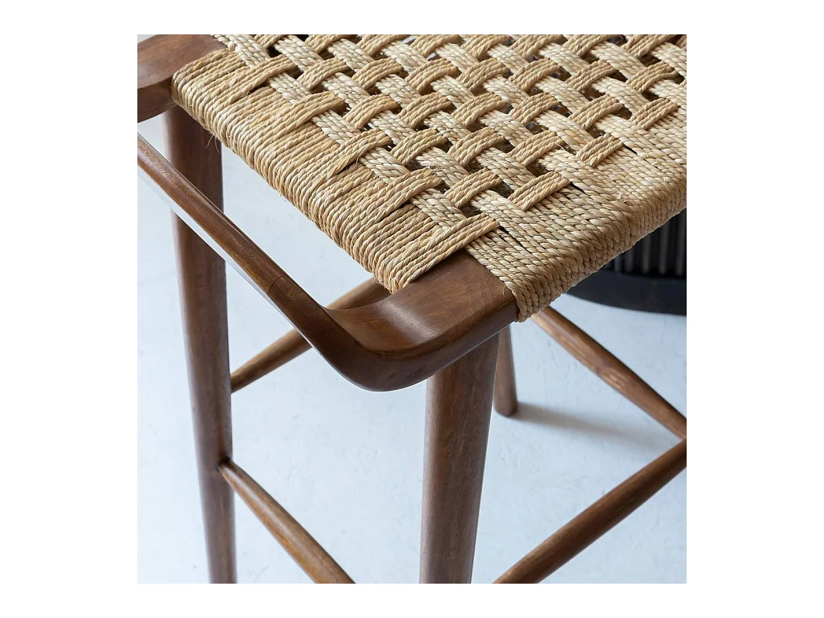 Chaise de bar en bois de manguier Suzanna