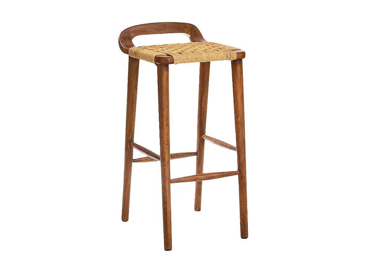 Chaise de bar en bois de manguier Suzanna