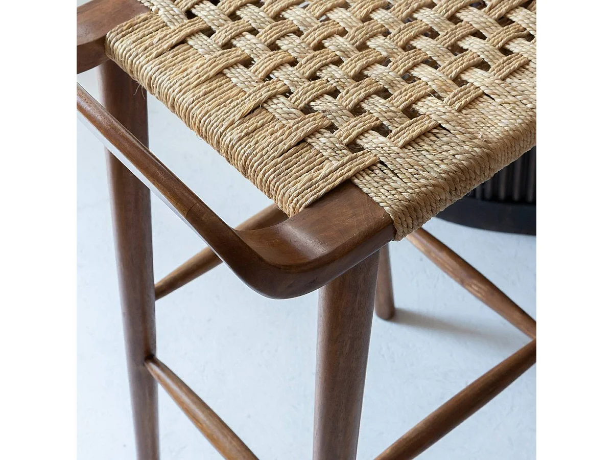 Chaise de bar en bois de manguier Suzanna