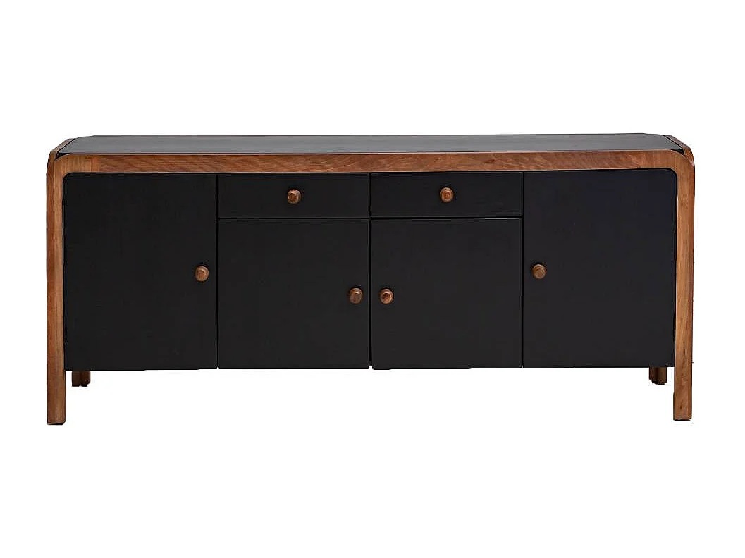 Buffet arrondi en bois de manguier Romy