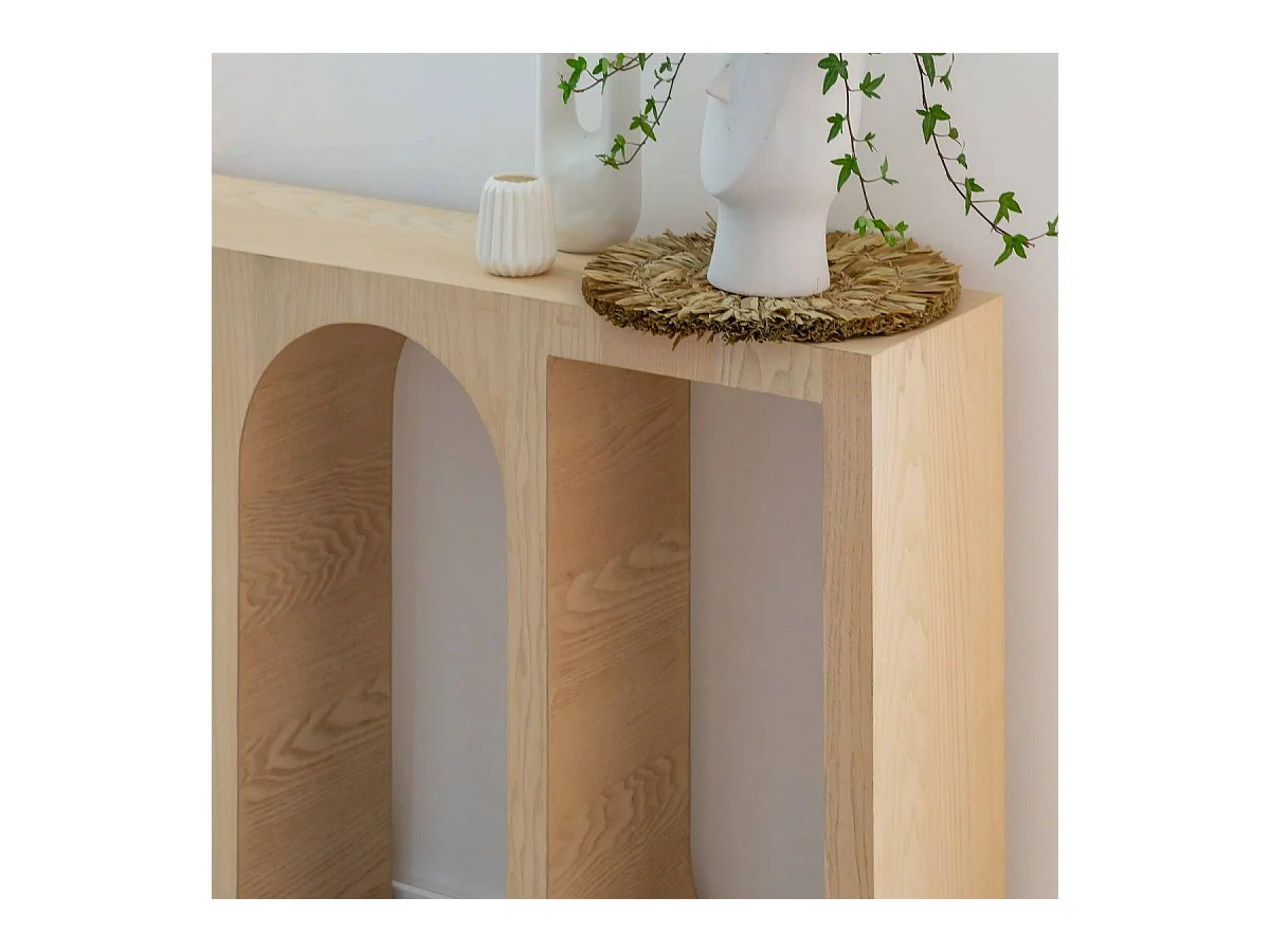 Console en chêne massif clair Octave