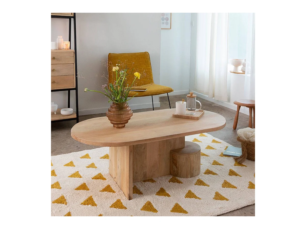 Table basse en bois de manguier Edouard